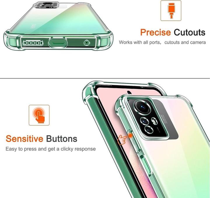 Actual product image Screenguard Xiaomi Redmi Note 12S Case Crystal Soft Airbag Bumper (Xiaomi Redmi Note 12S)
