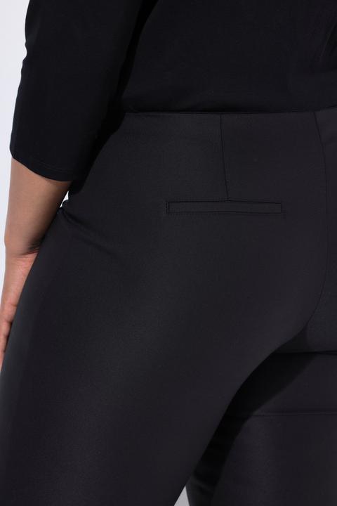 Image du produit Ulla Popken Pantalon droit Rose avec ceinture confortable et tissu stretch (42)