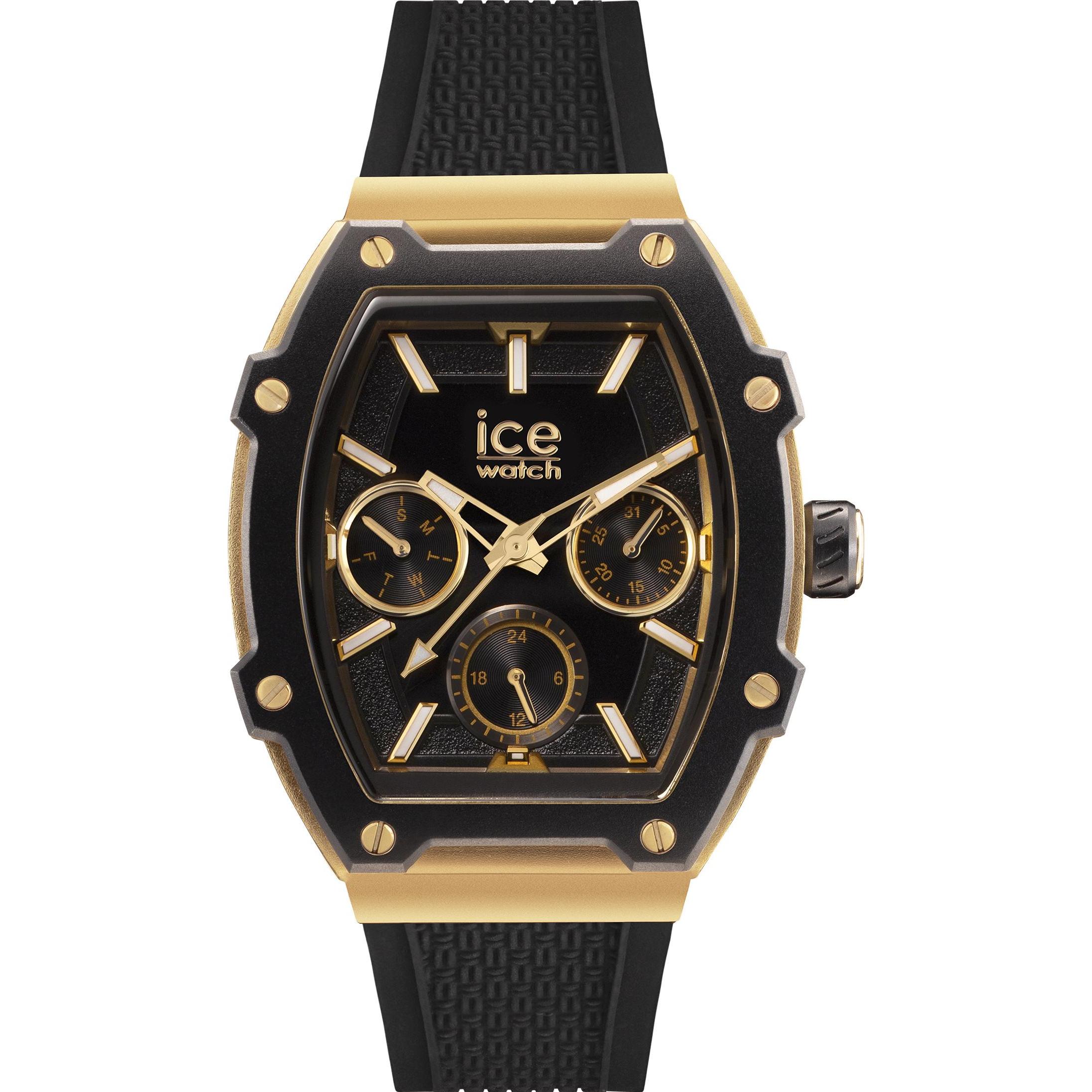ICE Watch, Armbanduhr, Ice Boliday Black Gold Small, Schwarz, (Analoguhr, 34.50 mm)