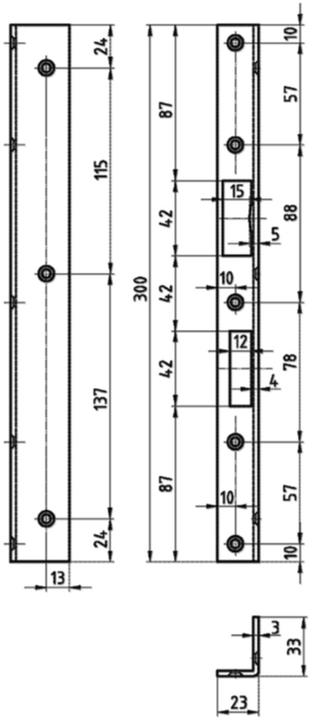 Produktbild Glutz Winkelschliessbleche B-1308 (Schliessblech)