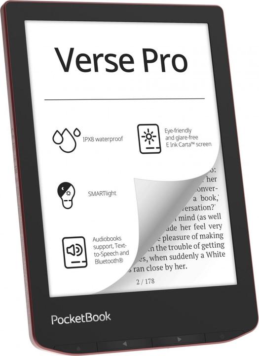Image du produit PocketBook Verse Pro (6", 16 Go, Noir, Rouge)
