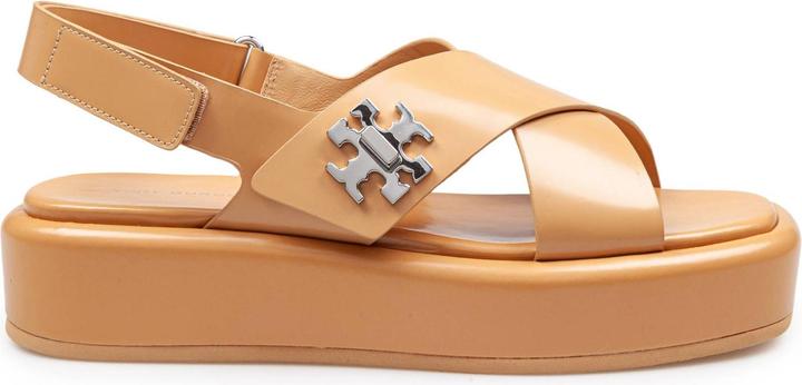 Image du produit Tory Burch t lock sandal with platform in leather color cantucci (38)