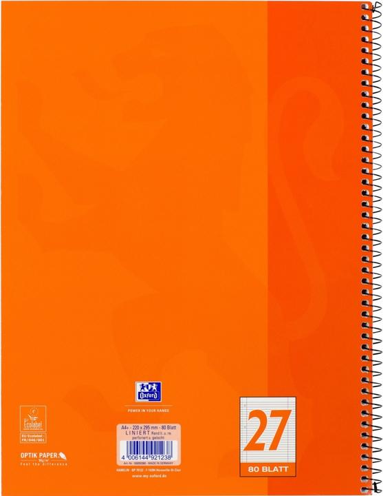 Actual product image Oxford College notebook (A4, Checked)
