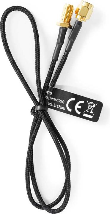 Nedis Antenna cable | SMA socket | SMA plug | Gold-plated | 50 Ohm | Individually shielded | 0.50 m | R (50 dB, Antenna cable)