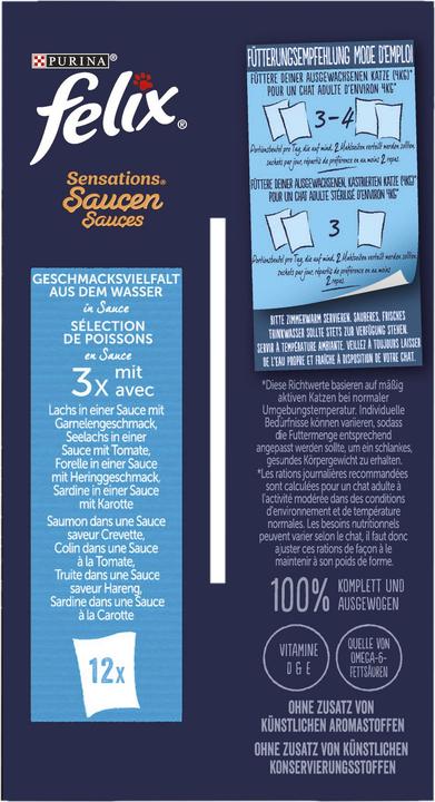 Image du produit Felix Sauce poisson (Adulte, 12 pcs, 1020 g)