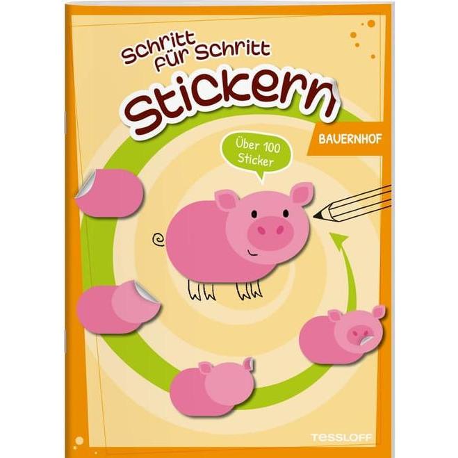 Thumbnail - Tessloff, Sticker, Stickern Schritt für Schritt. Bauernhof