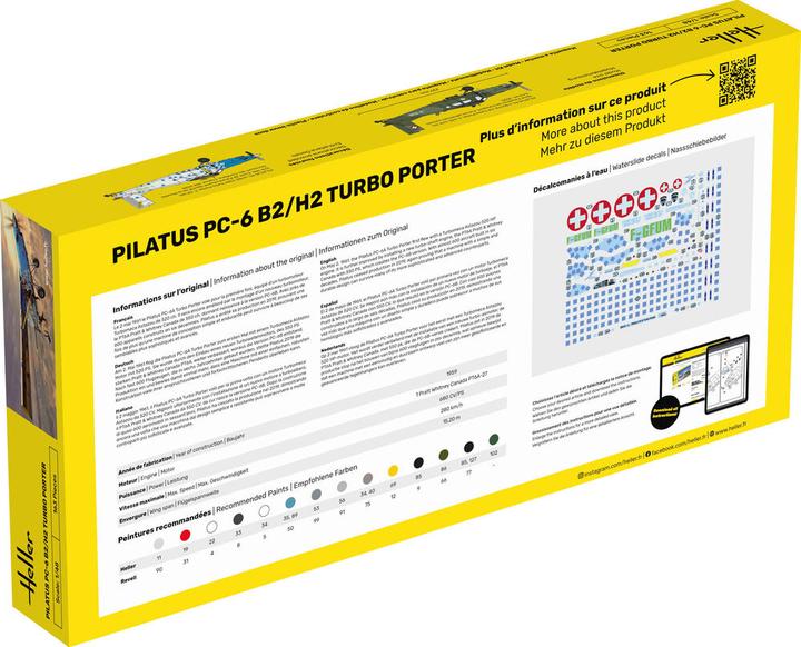 Nährwerte und Zutaten Heller PILATUS PC-6 B2/H2 Turbo Porter