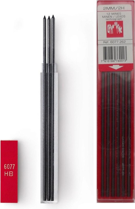 Image du produit Caran d'Ache Mines Technograph (Recharger, Noir, 2 mm)
