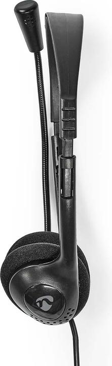 Actual product image Nedis PC Headset On-Ear - Black (Cable, USB-A, Google Meet, Microsoft teams, Zoom)