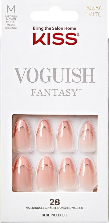 Produktbild KISS Nails - Ks Voguish Fantasy French - Eclatant (Kunstnägel, Eclatant)