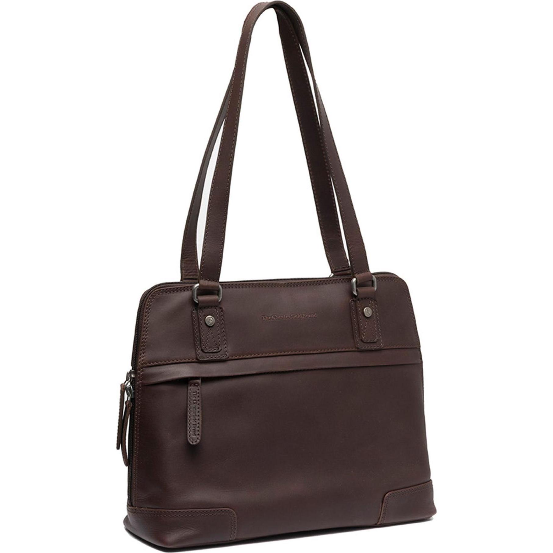 The Chesterfield Brand, Handtasche, Belgrado Schultertasche Leder 32 cm Laptopfach, Braun