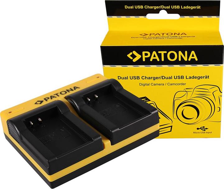 Actual product image Patona Dual charger for Nikon EN-EL24 1 J5 incl. Micro-USB cable