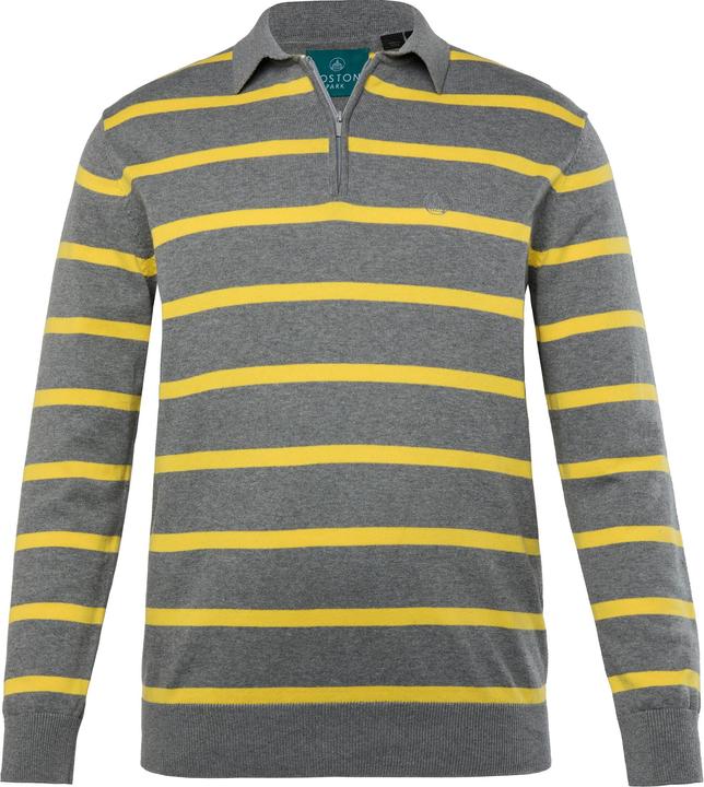 Produktbild Boston Park Strickpullover mit Polokragen, Ringel, Zipper, bis 84/86 (62)