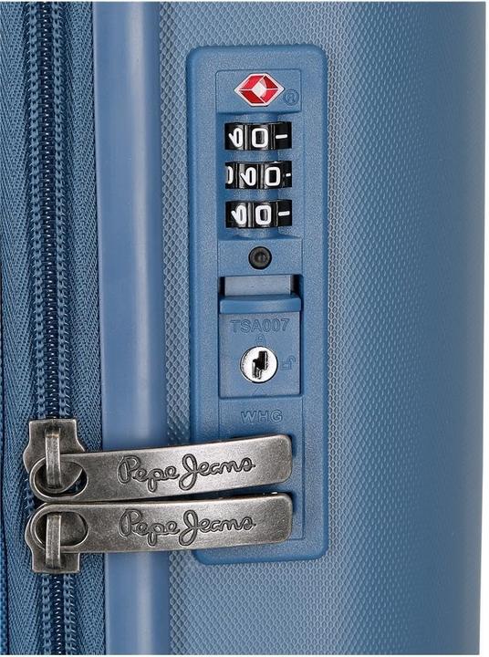 Actual product image Pepe Jeans Accent Set with TSA Lock, ABS Construction, Expandable Suitcase, Spinner Wheels