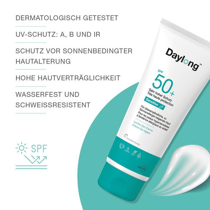 Produktbild Daylong Sensitive Gel-Creme (Sonnencreme, SPF 50+, 200 ml, 246 g)