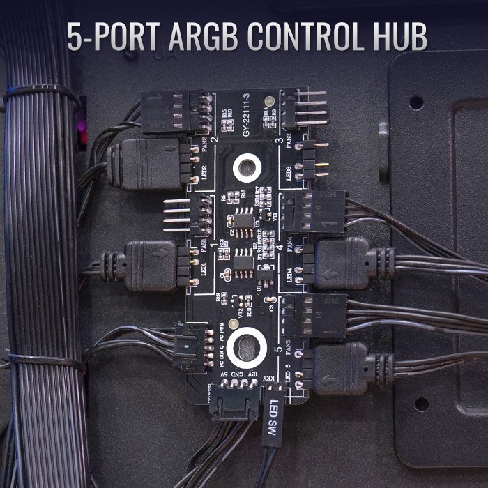 Produktbild AeroCool Geh Midi Interstellar MicroATX/ATX/MiniITX ARGB/TG (ATX, Mini-ITX, mATX)