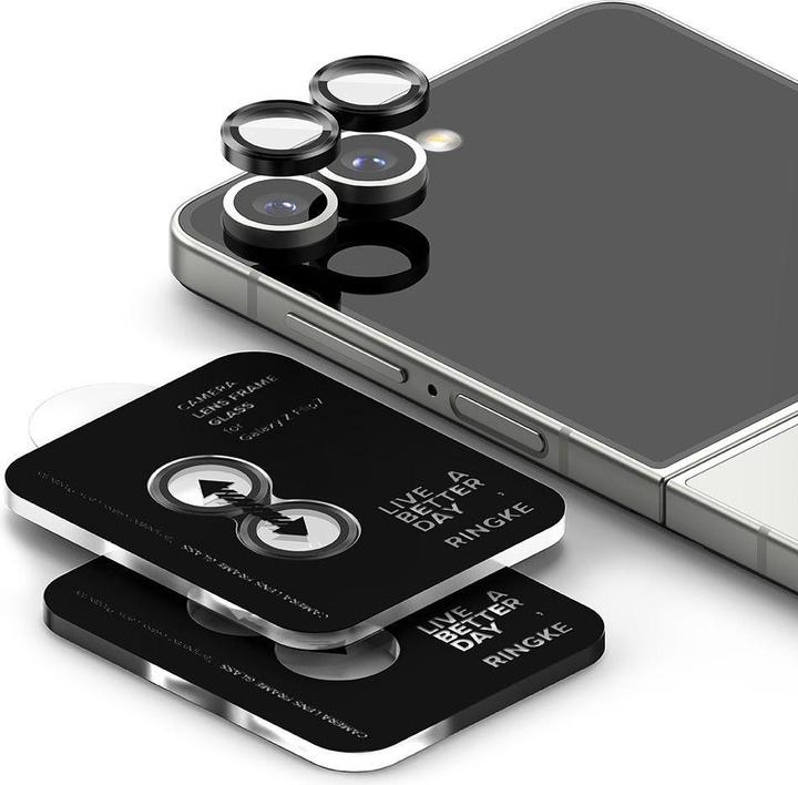 Actual product image Ringke Kamerarahmenschutz 2er-Pack für Samsung Galaxy Z Flip 7 - Schwarz (2 pcs., Samsung Galaxy Z Flip7)