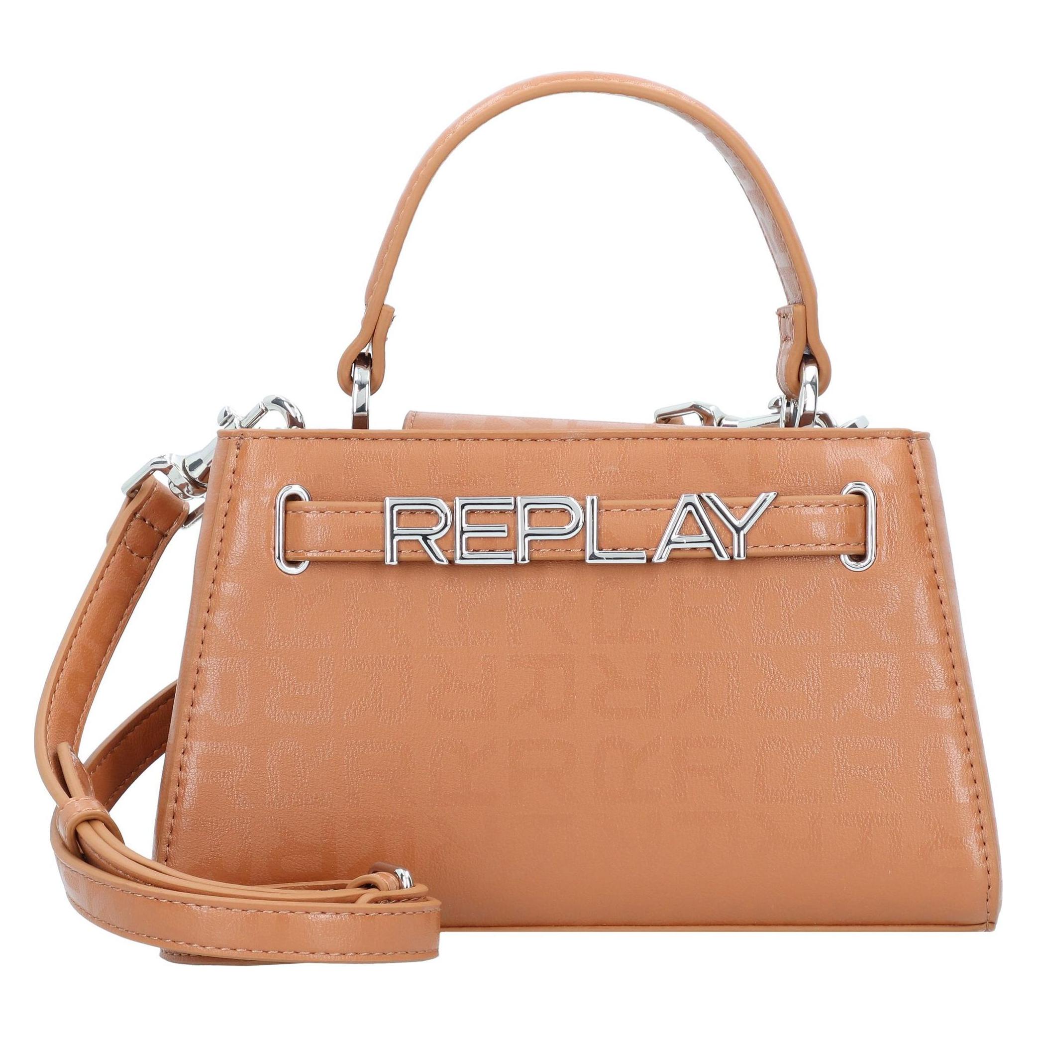 Replay, Damen, Handtasche, Handtasche 22 Cm, Braun, Orange