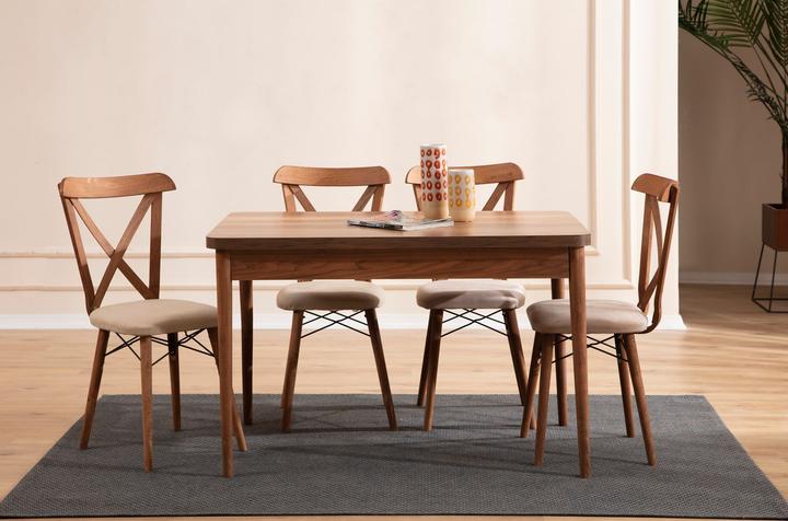 Image du produit Homitis Cenova Extendable Dining Table & Chairs Set (5 Pieces)