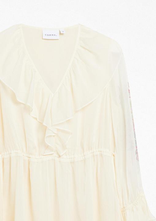 Image du produit Comma Langes Kleid aus Crêpechiffon mit Volant-Details (36)