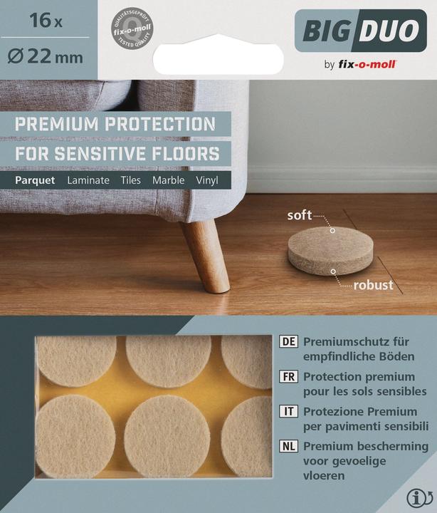 Produktbild Interio Cover (Parkettgleiter, 16 Stk.)