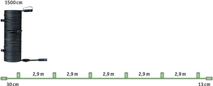 Produktbild Paulmann Outdoor Plug & Shine Kabel 1 in-7 out