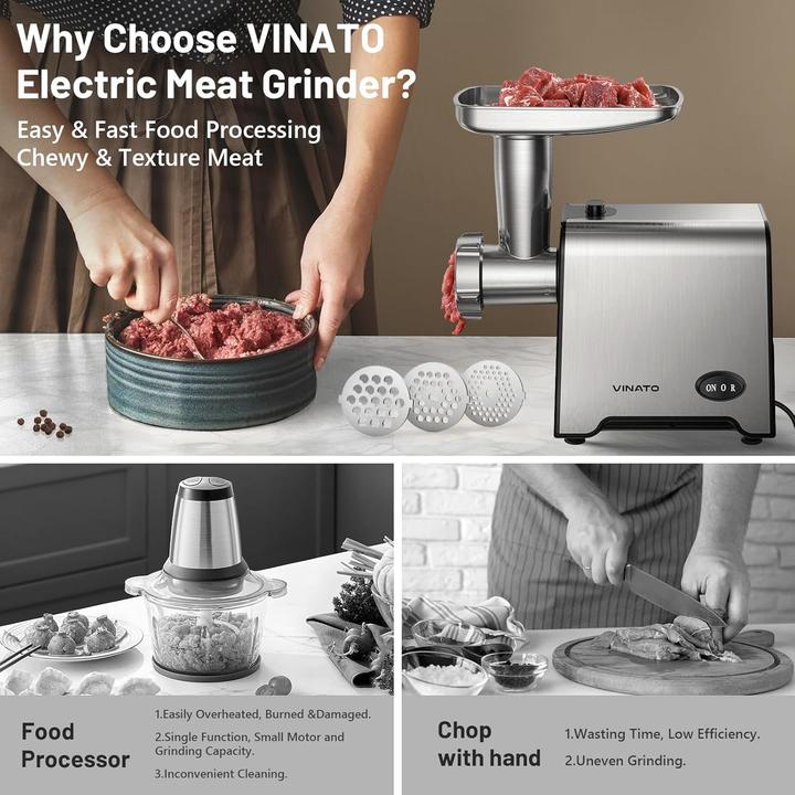 Produktbild Vinato Tritacarne Elettrico Compatto