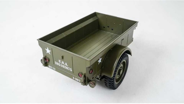 Actual product image RocHobby Trailer to 1941 MB Willys Jeep, 1:6 (RTR Ready-to-Run)