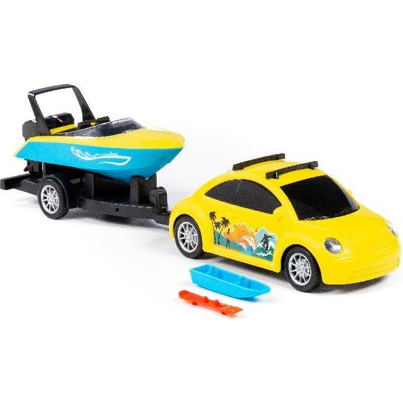 Toymax Bil med bd p trailer 40,5x10x12,3cm i net