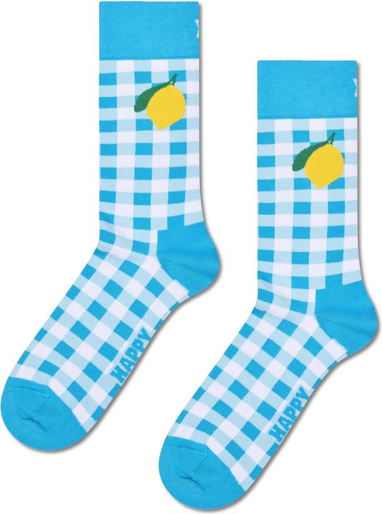 Happy Socks Gingham Lemon Sock