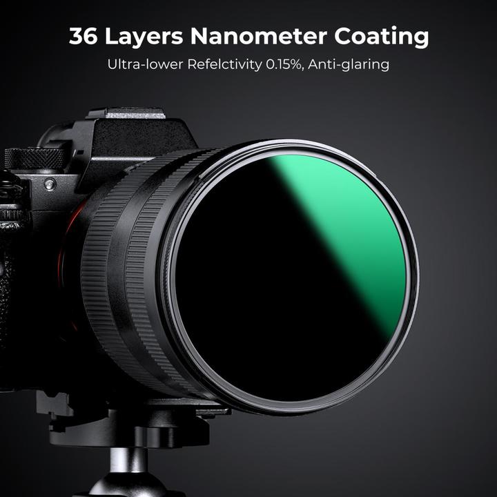 Actual product image K&F Concept Concept ND2-ND32 Filter Nano X Pro Copper Frame - 77mm (77 mm, Neutral density filter)