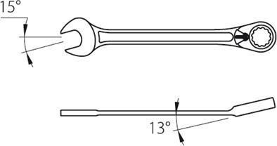 Actual product image Gedore Combination ratchet wrench set (18 mm, 19 mm, 9 mm, 8 mm, 10 mm, 14 mm, 11 mm, 12 mm, 17 mm, 15 mm, 13 mm, 16 mm)