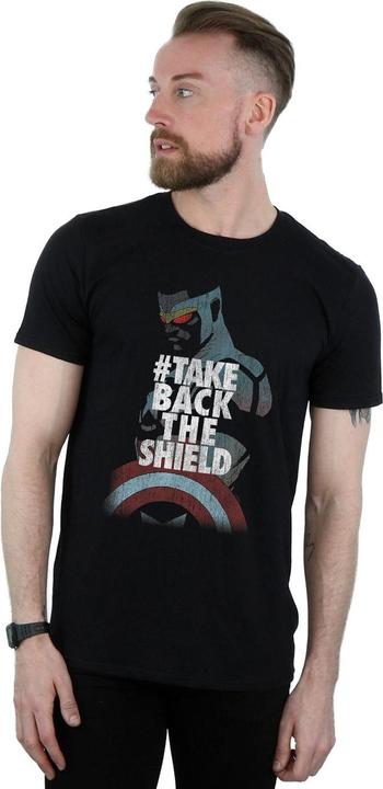 Immagine prodotto Captain America Sam Wilson Take Back The Shield Maglietta Uomo (3XL)