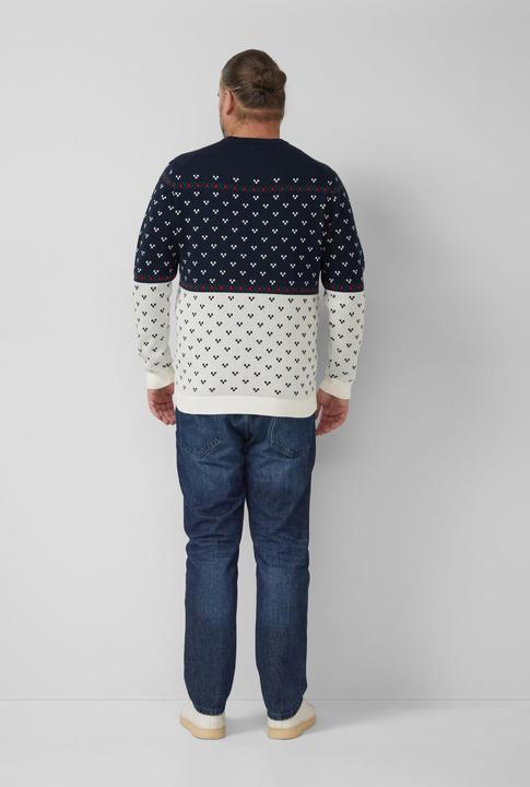 Produktbild s.Oliver Strickpullover Weihnachtspullover aus reiner Baumwolle mit Peanuts®-Motiv (3XL)