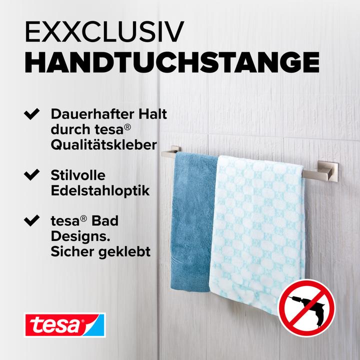 Productafbeelding tesa 40420-00000-00 Handdoekhouder EXXCLUSIV chroom