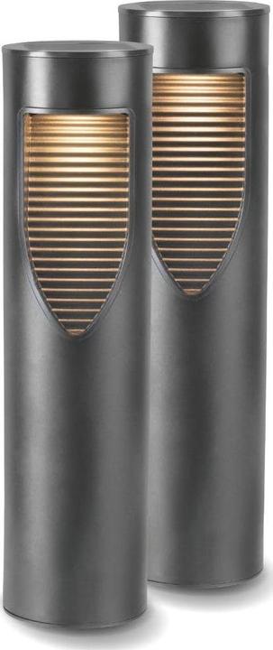 Produktbild Easymaxx Gartenlicht Solar Bodenleuchte 2er Set 1.2 V, Schwarz