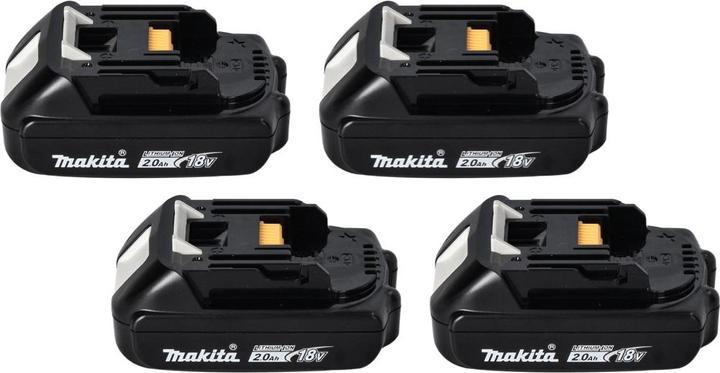 Productafbeelding Makita Power Source Kit 18 V met 4x BL 1820 B 2,0 Ah oplaadbare batterij ( 4x 197254-9 ) + DC 18 RD Dubbel (18 V)
