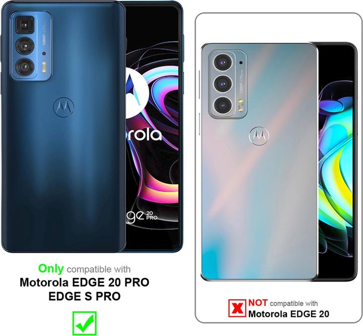 Actual product image Cadorabo Classy Book Case for Motorola EDGE 20 PRO / EDGE S PRO (Motorola Edge S Pro, Motorola Edge 20 Pro)