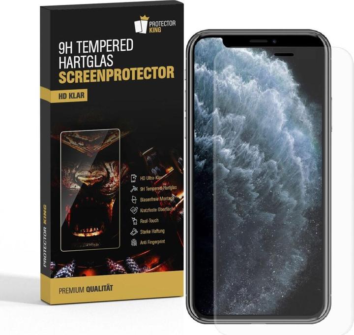 Actual product image Protectorking 6x 3D A++ real tempered 9H armoured glass CLEAR (6 Piece, Apple iPhone 11)