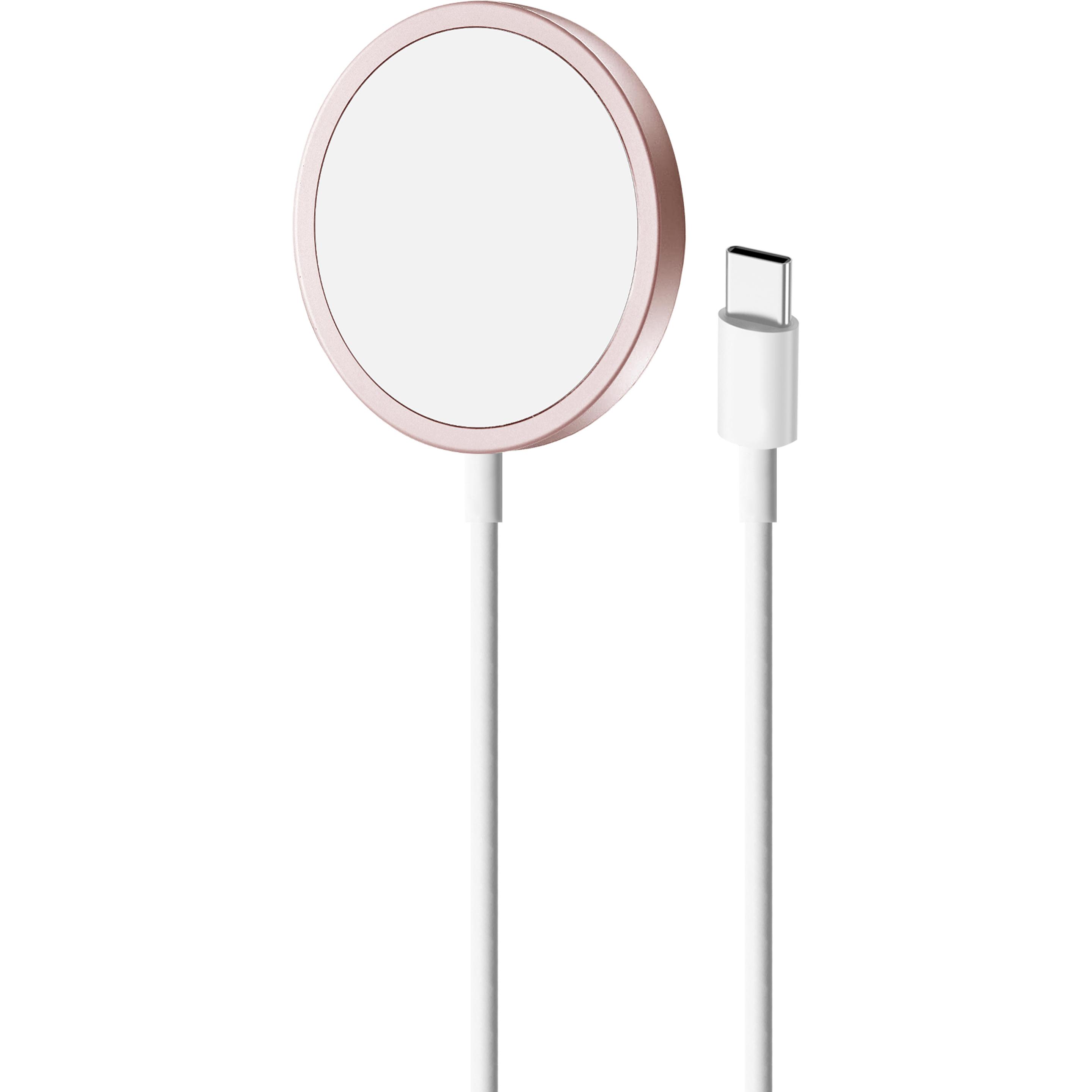 Thumbnail - Puro Magnetic Charging Cable USB-C Magsafe – Ładowarka bezprzewodowa indukcyjna 15W (różowy) (15 W), Powerbank, Rosa