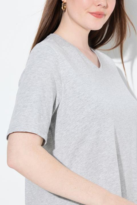 Produktbild Ulla Popken T-Shirts, 2er-Pack, V-Ausschnitt, Halbarm (58)