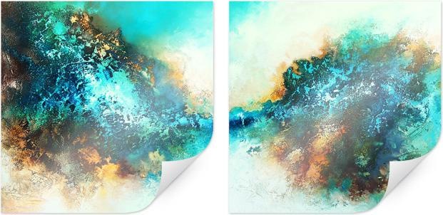 Produktbild Trenddeko Fedrau - In Neptuns Reich (2-teilig) (40 x 40 cm)
