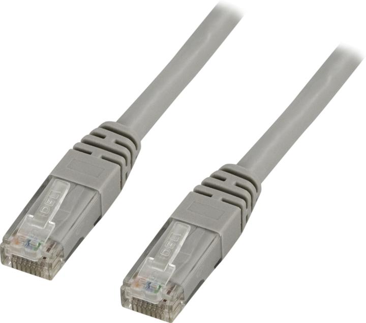 Actual product image Deltaco U/UTP Cat6 patch cable LSZH 0.3m grey (U/UTP, CAT6, 0.30 m)
