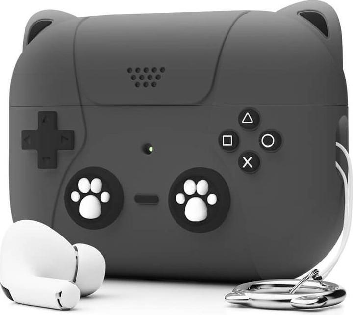 Cover-Discount Airpods Pro 2 - Silikoncase Schutzhülle 3D schwarz (Kopfhörer Tasche)