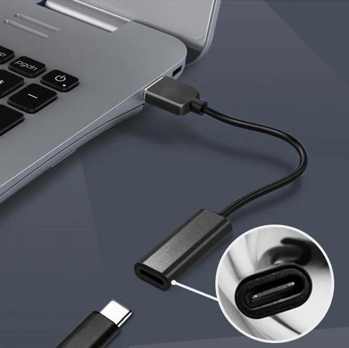 Actual product image PowerGuard USB-C to Lenovo Square Notebook PD Charger Adapter 65W 20V (10.5 x 4.2mm) (65 W)