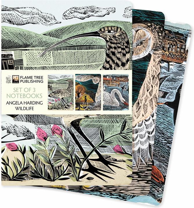 Immagine prodotto Angela Harding: Set di 3 quaderni standard sulla fauna selvatica (A5, Righe, Copertina rigida)