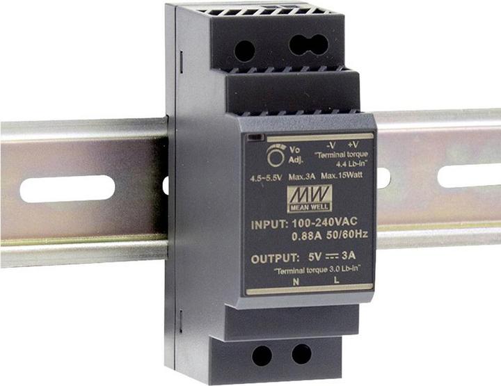 Immagine prodotto MeanWell HDR-30-24. potenza totale: 36 W, tensione di ingresso AC: 85