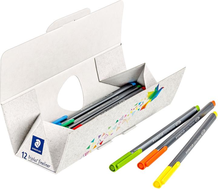 Immagine prodotto Staedtler fineliner triplus 334 fineliner triangolare (12 colori, 1 x)