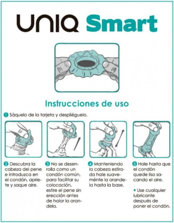 Actual product image Uniq Smart Latex Free Pre-Erection Condoms 3 Units (3 pcs.)