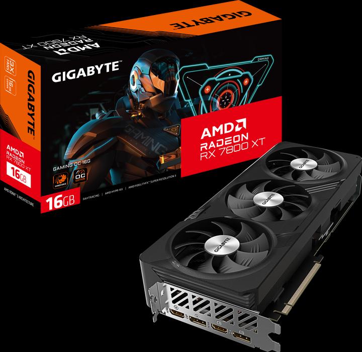 Actual product image Gigabyte Radeon RX 7800 XT GAMING OC (16 GB)